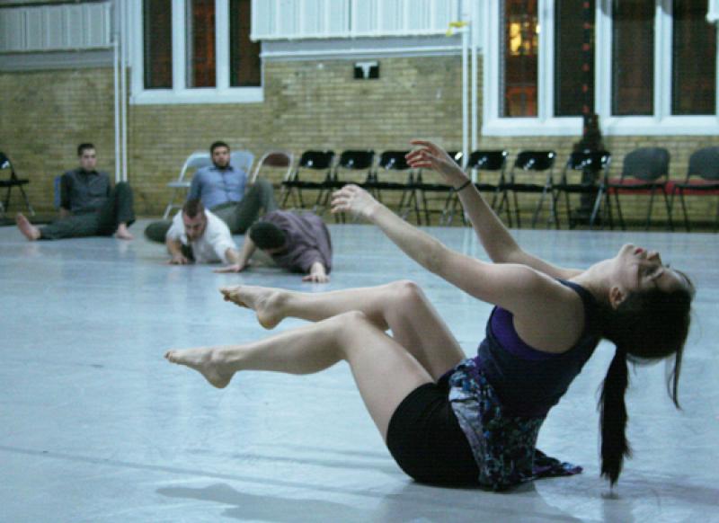 Students perform Blind Spots dance