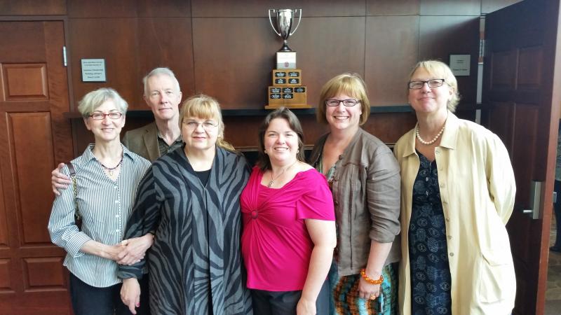 Dr Susan Chess with some of her nominators Dr Susan Chess with some of her nominators