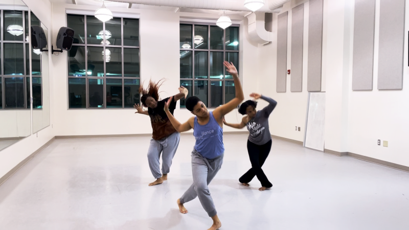 Dancers performing on a stage