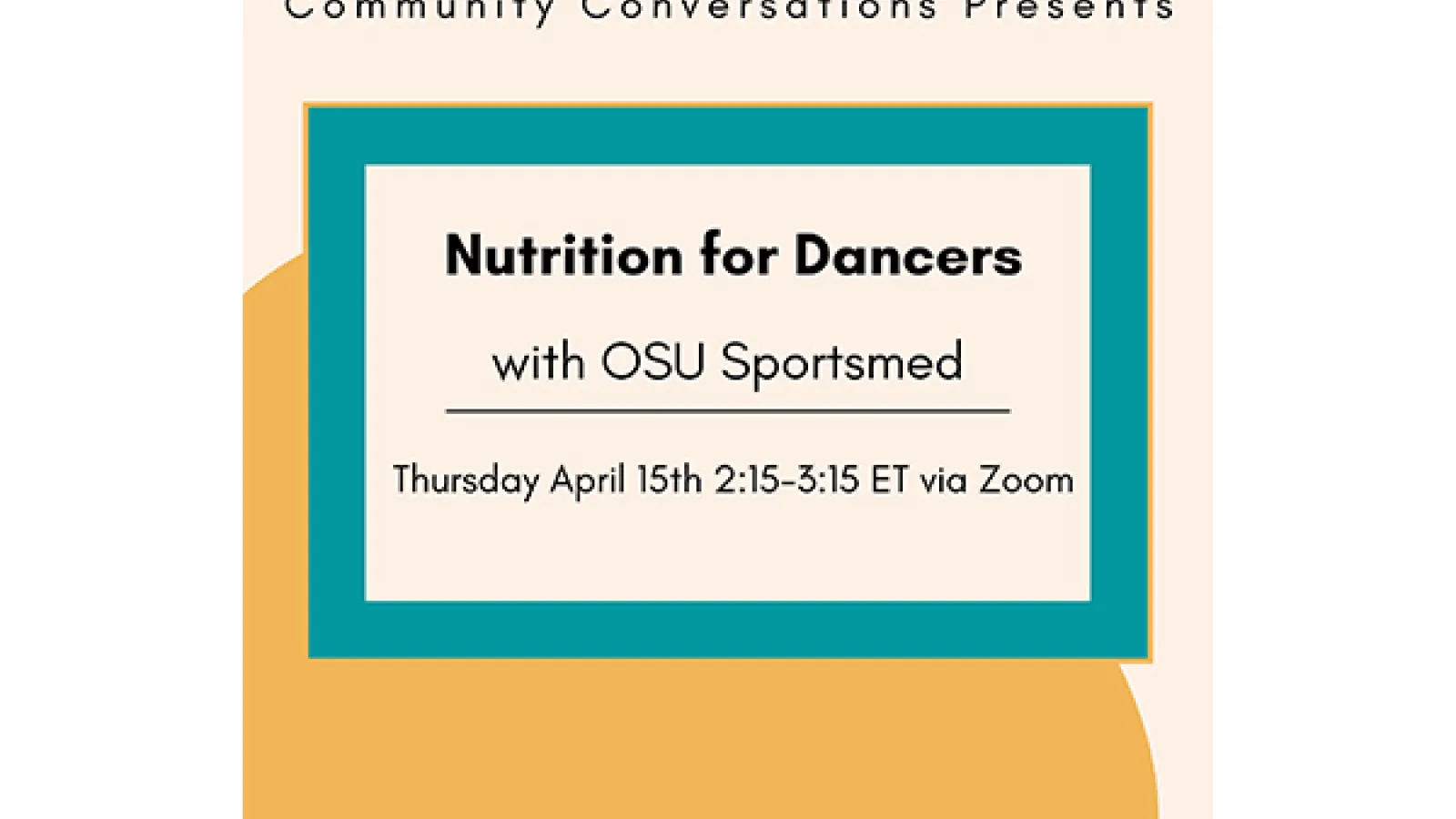 Nutrition for Dancers