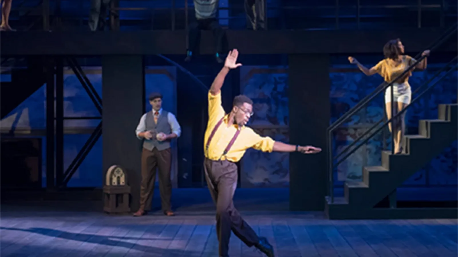 Man dancing on stage