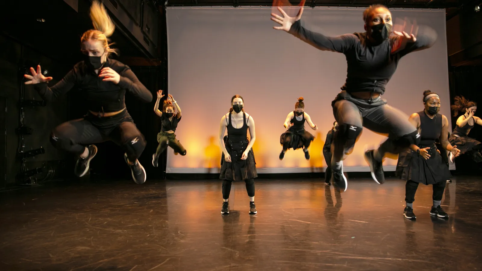 Dancers performing on a stage