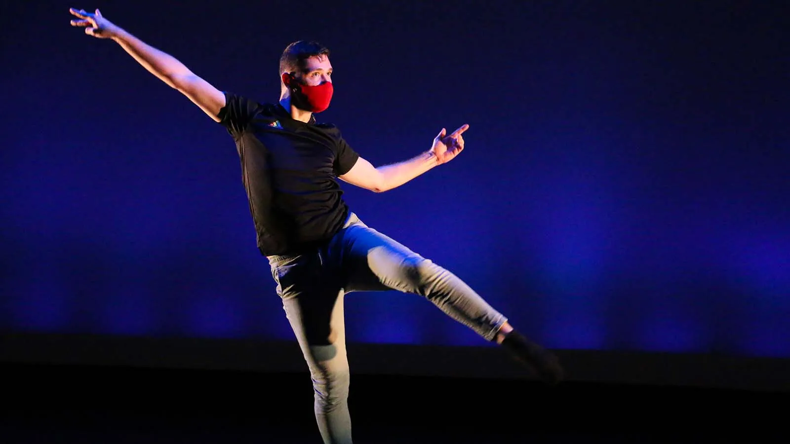Dancer in theatre