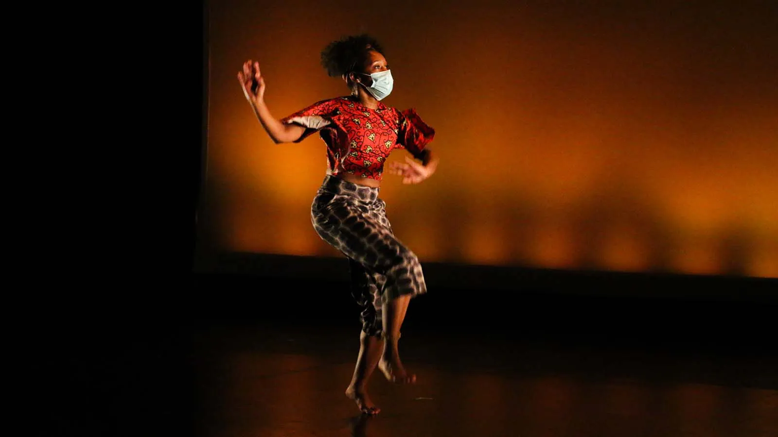 Dancer in theatre