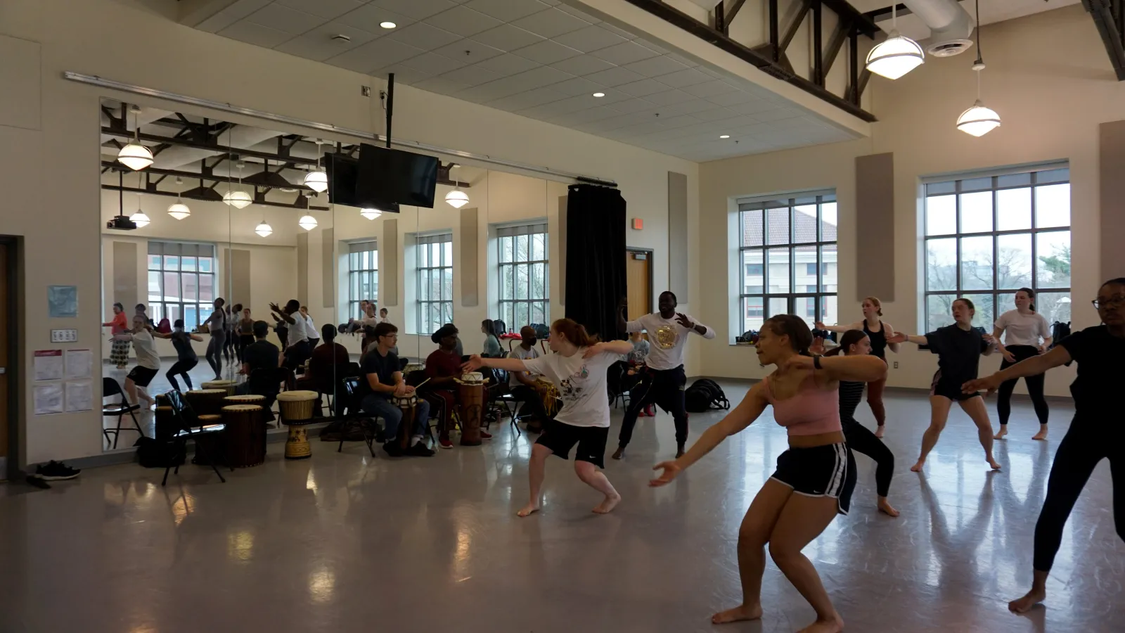 Dancers in a studio
