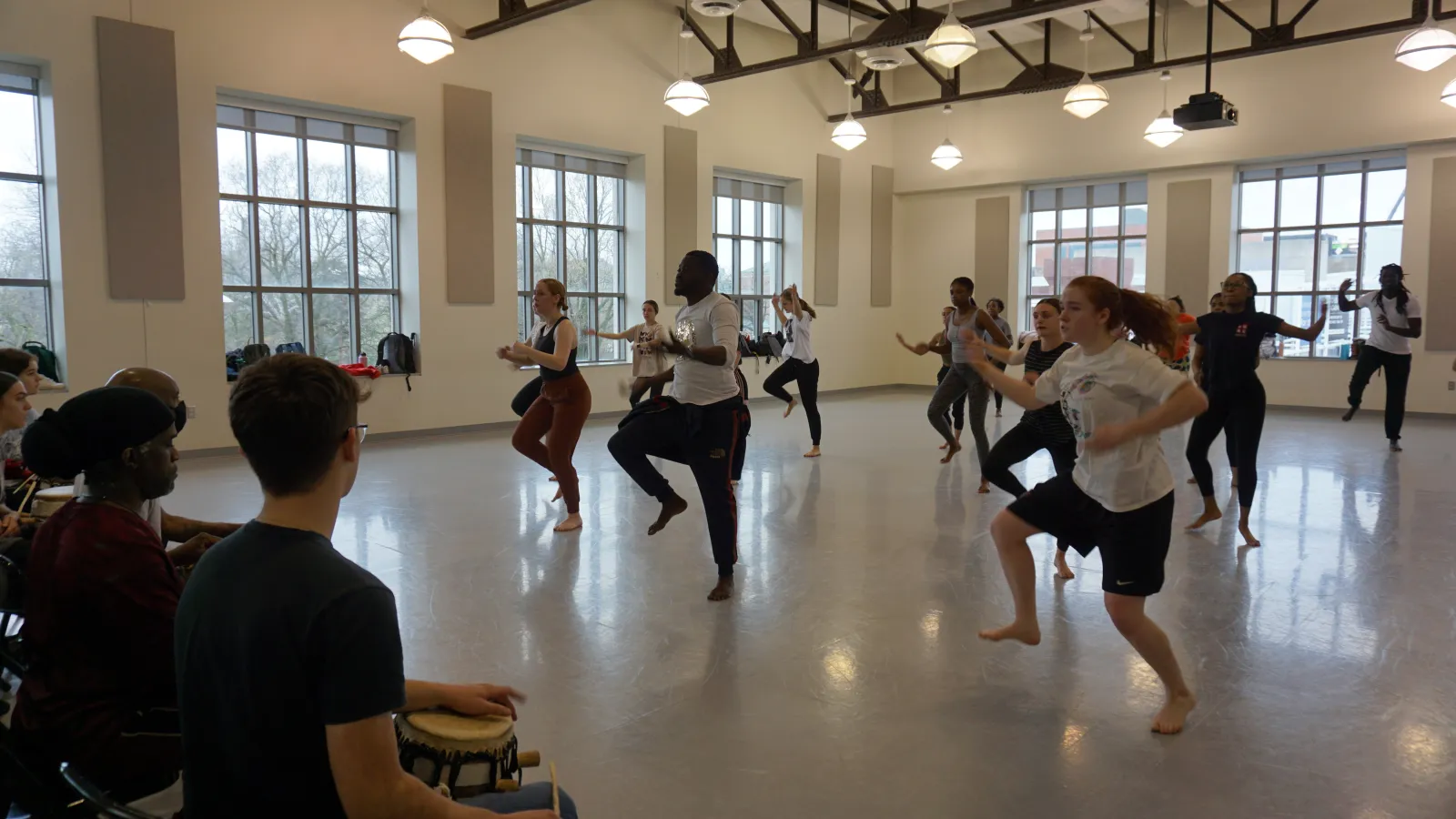 Dancers in a studio