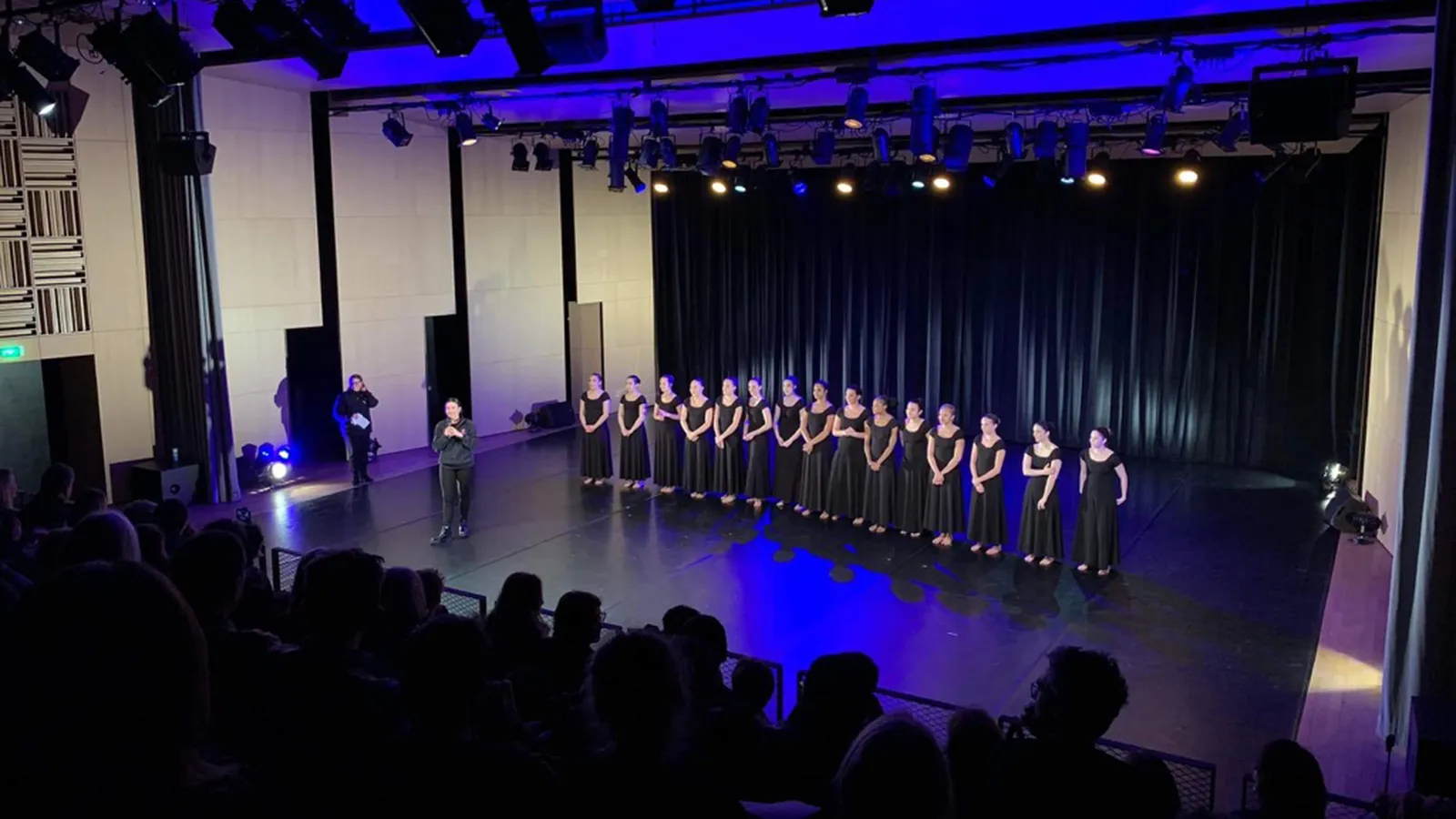 Dancers on a stage