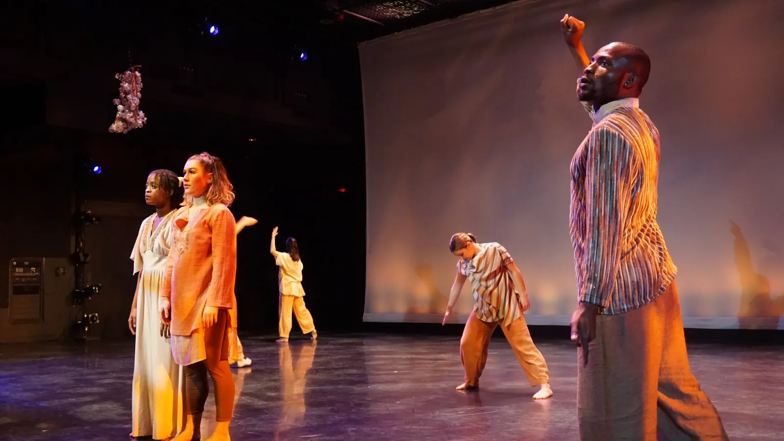 Dancers performing on stage