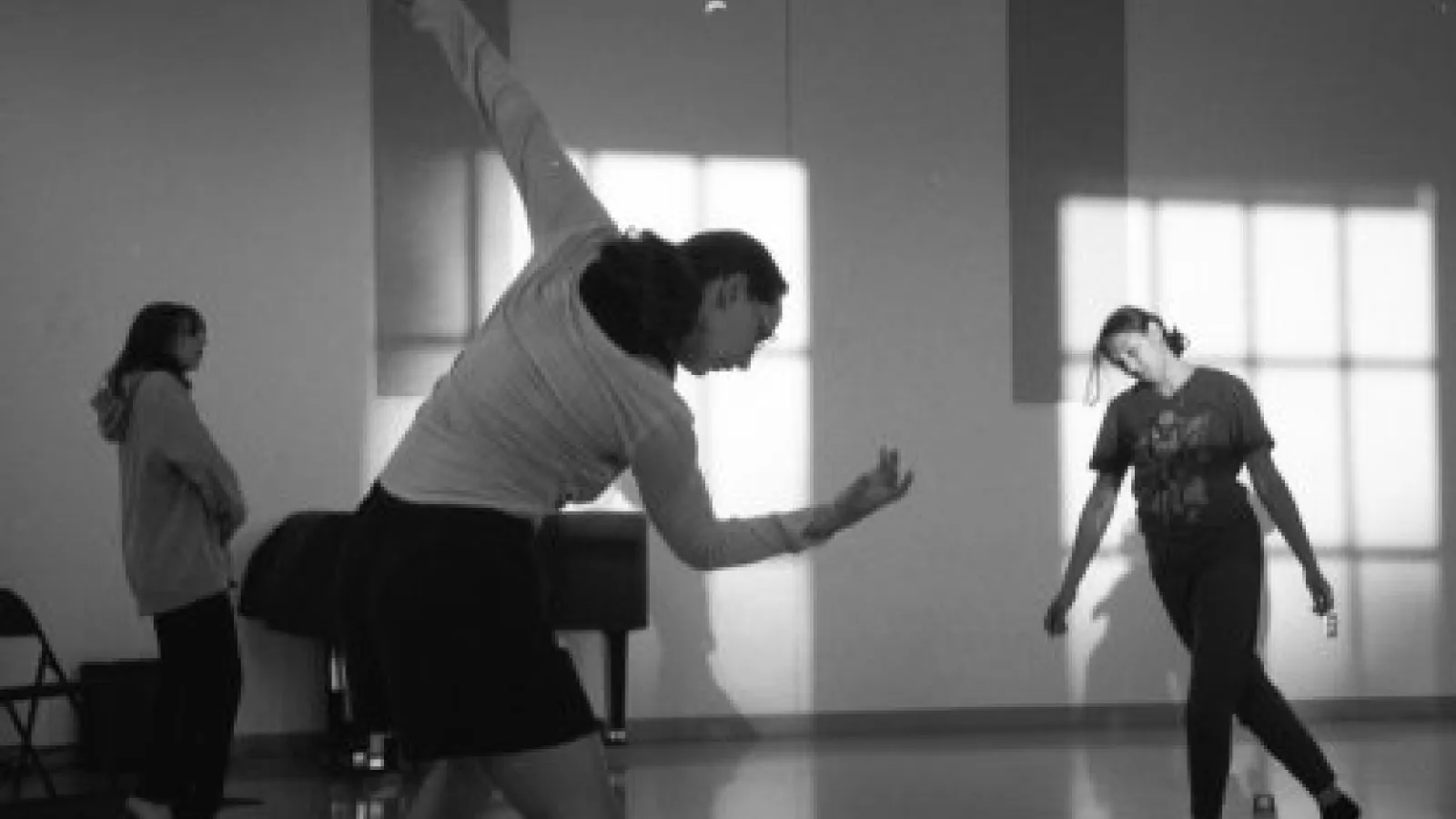 Dancers rehearsing in a studio