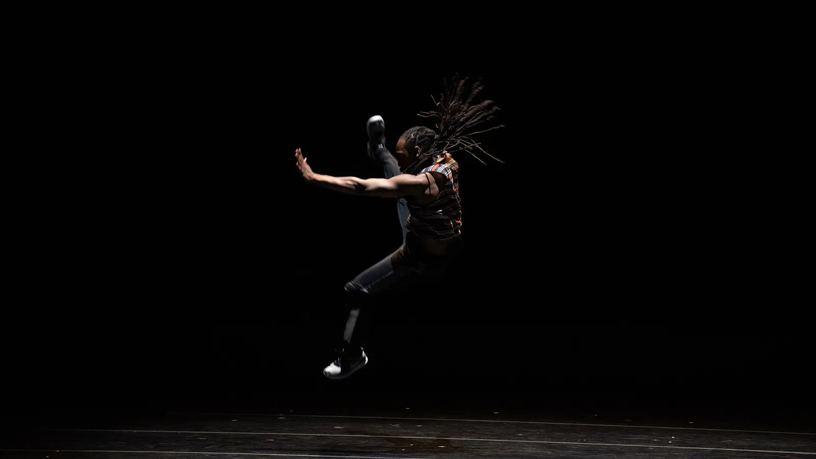 Dancer leaping