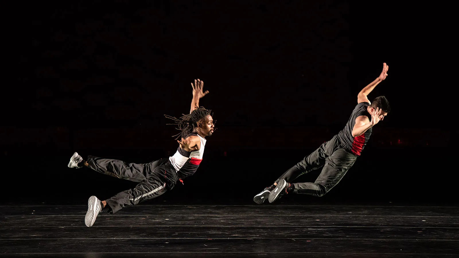 dancers leaping