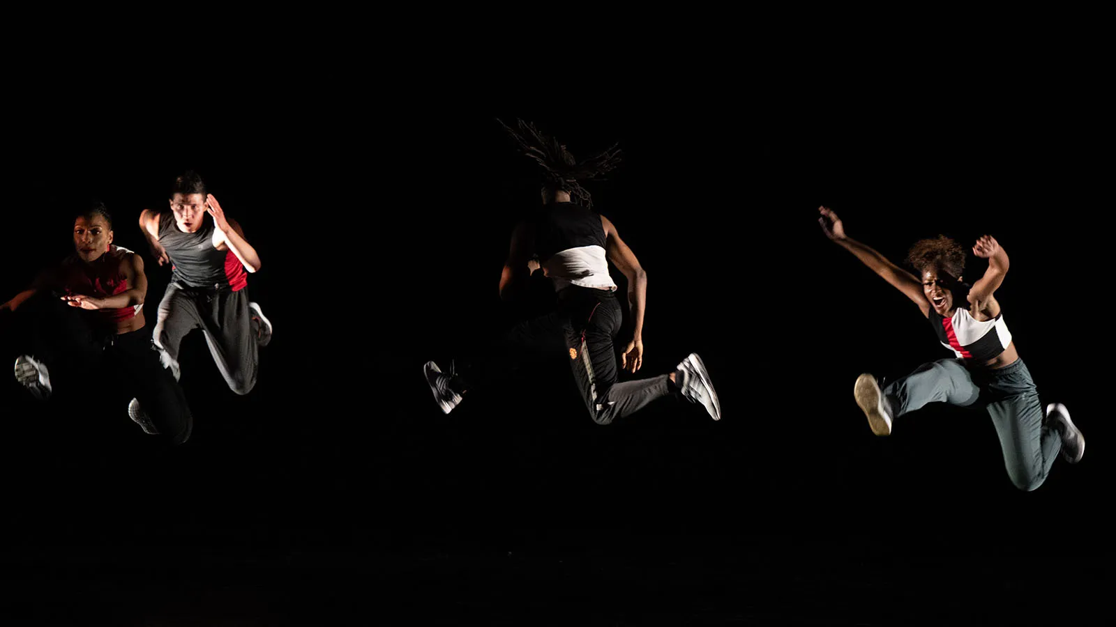 dancers leaping