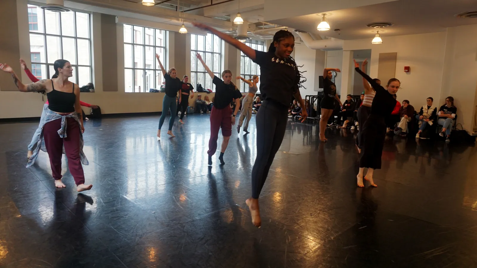 Dancers in a studio