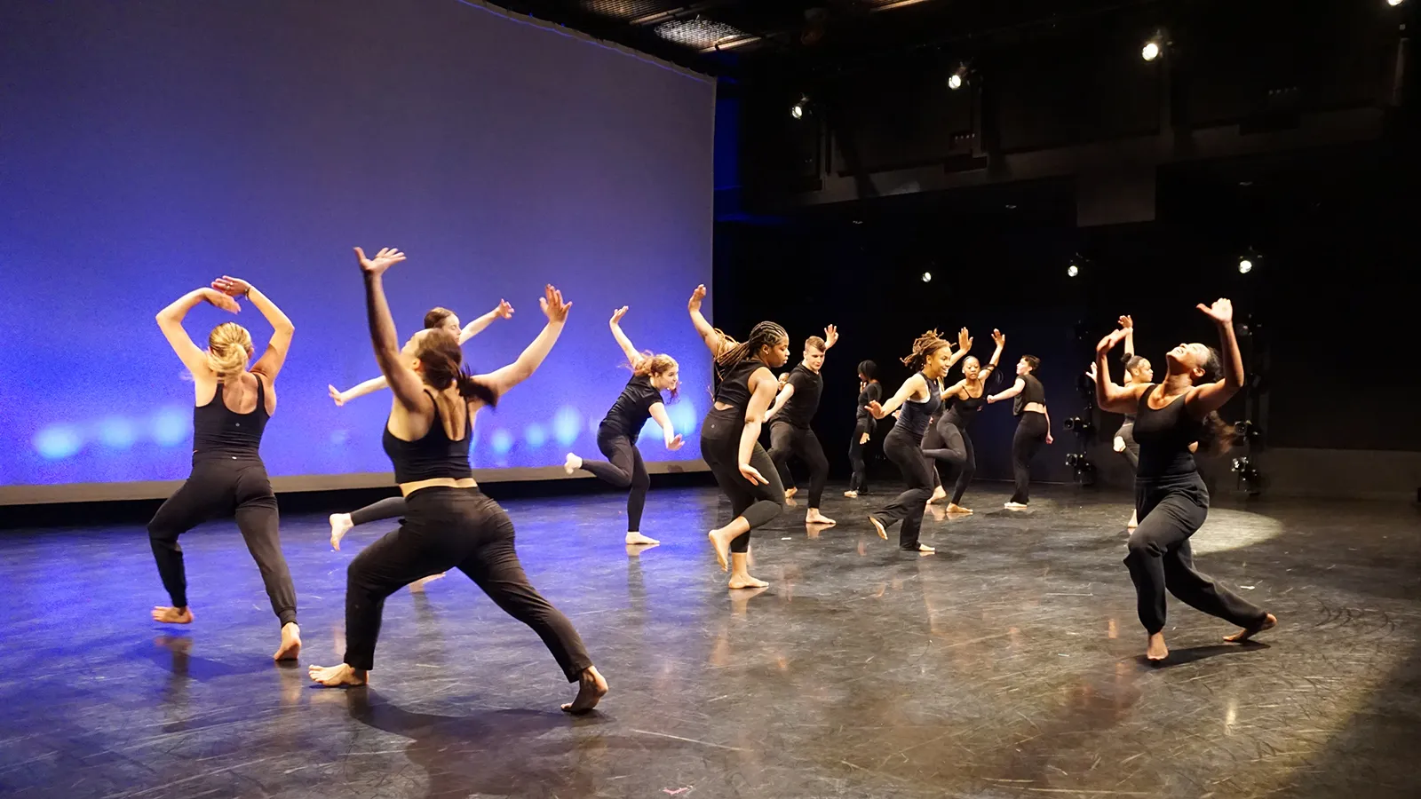 Dancers performing on a stage