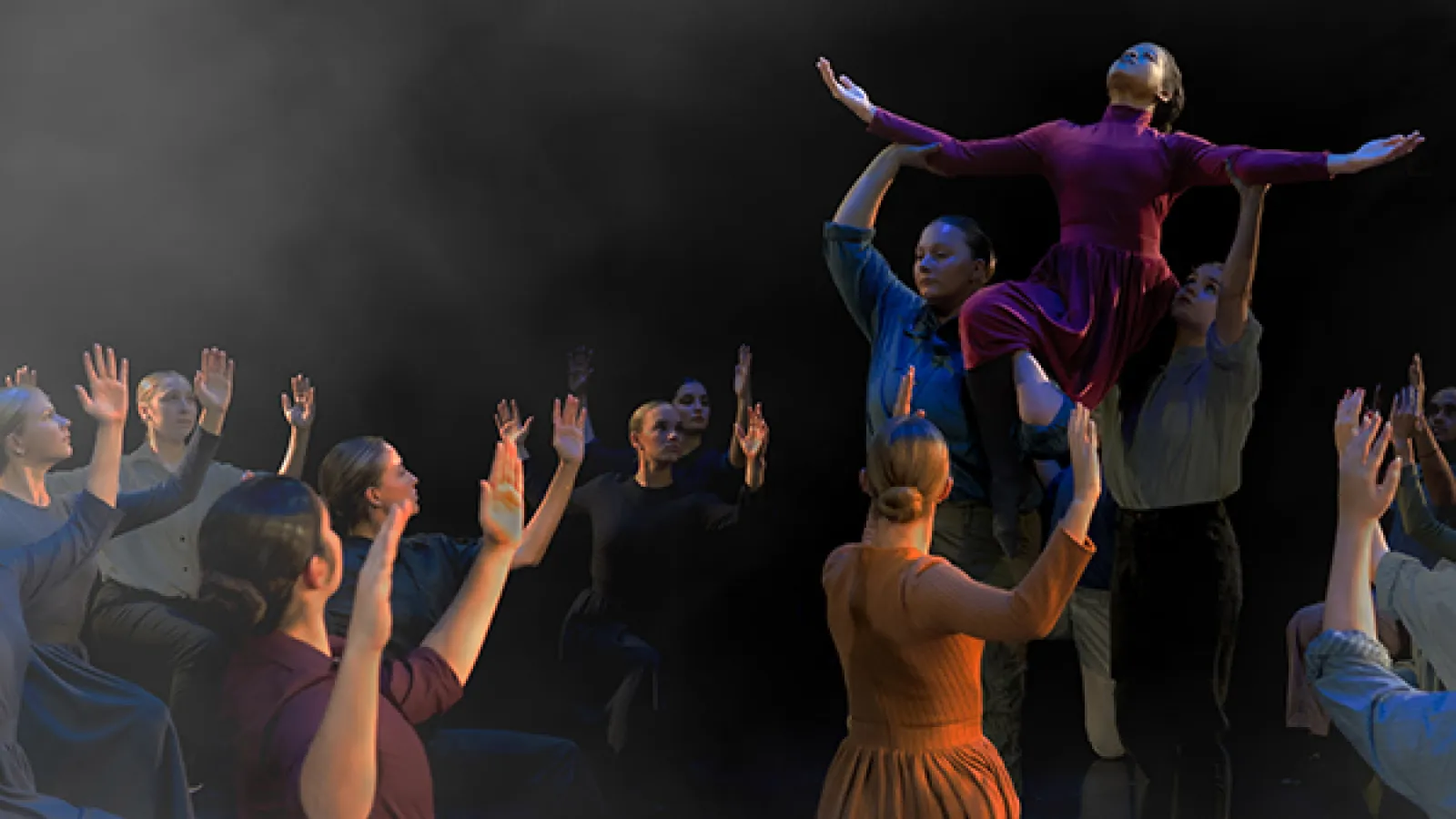 Dancers performing on stage