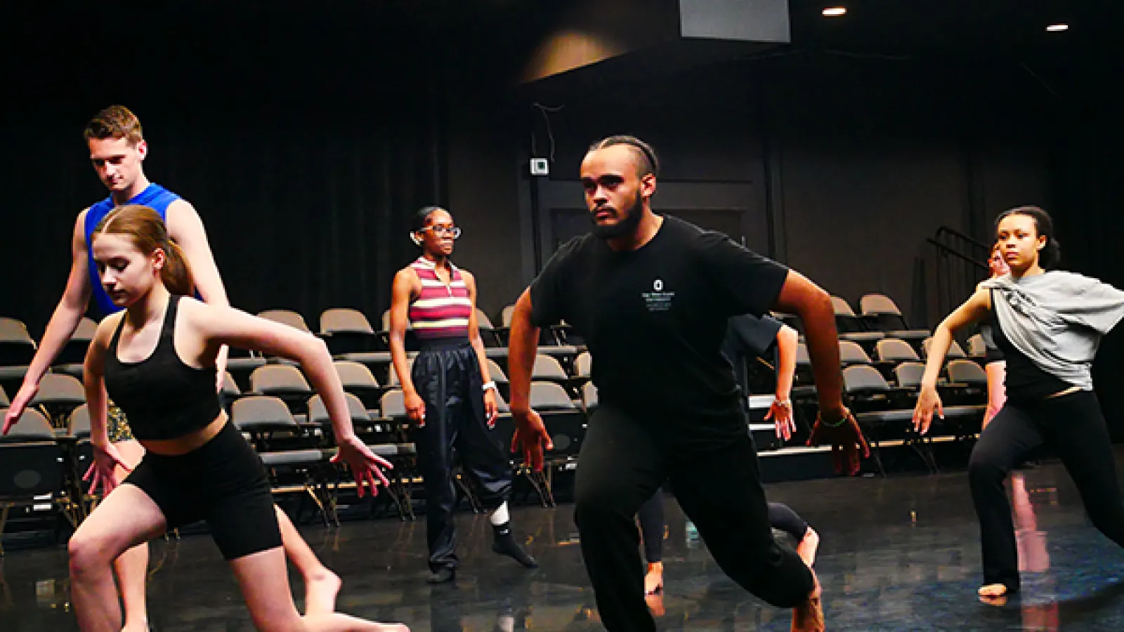 Dancers performing on a stage