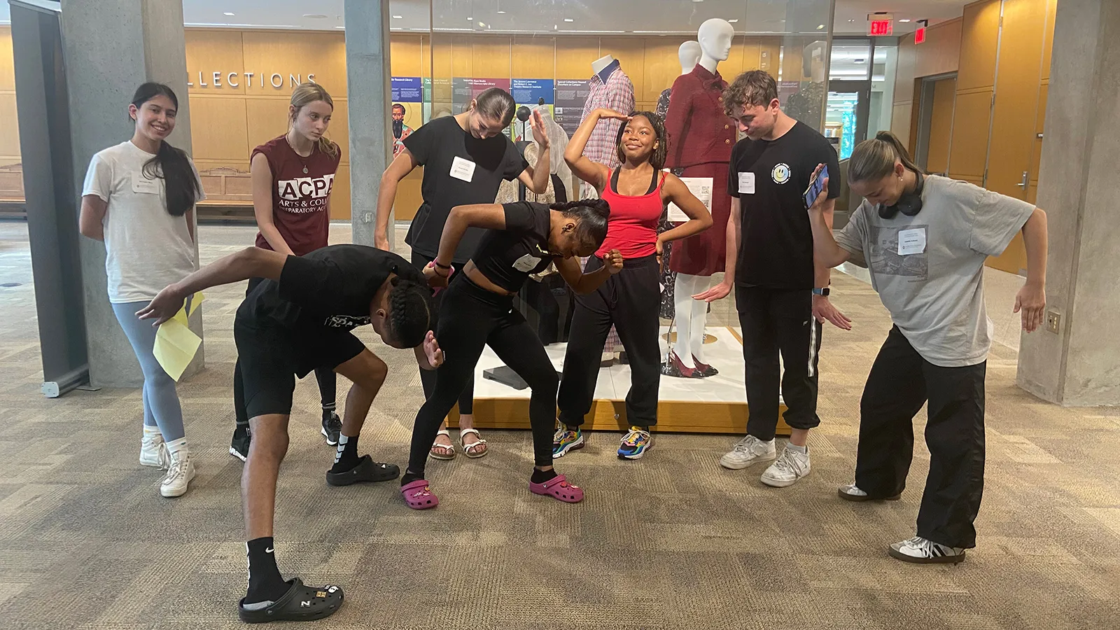 Students posing for a group photo