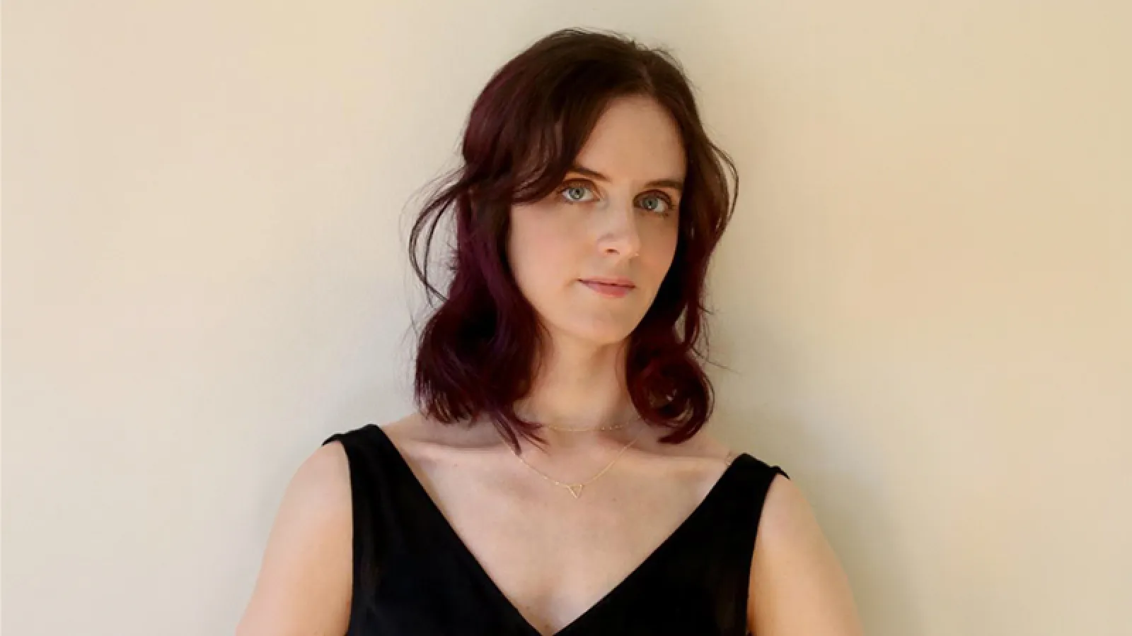 person with long brown hair