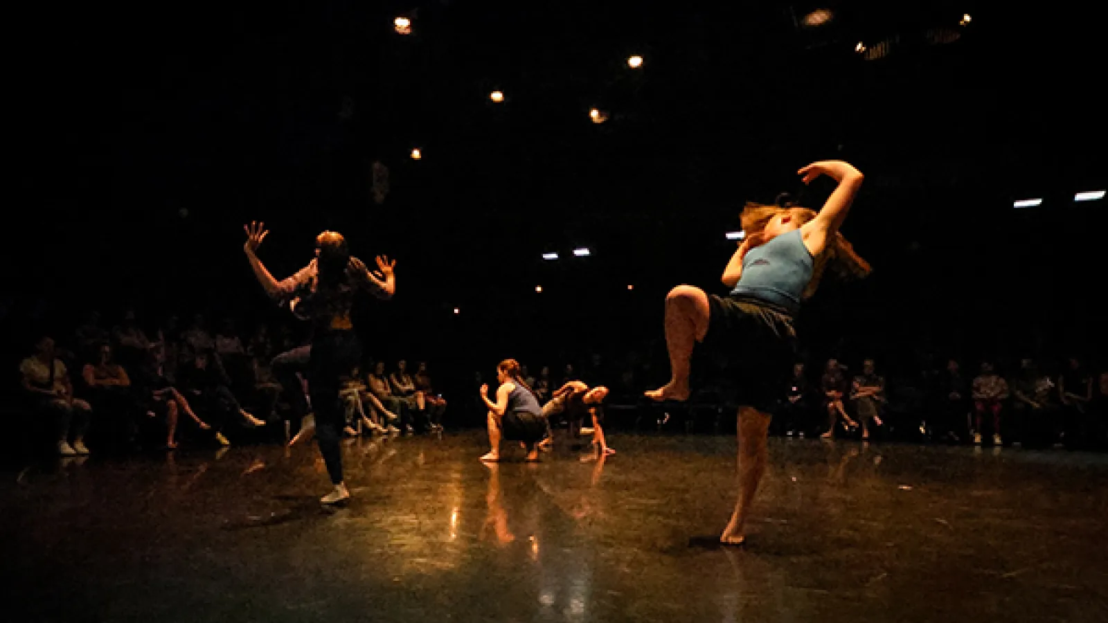 Dancers performing on a stage