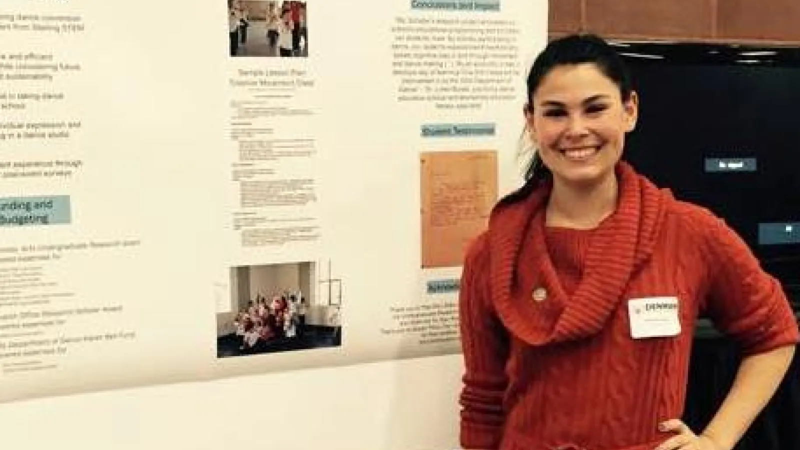 Dana Schafer (BFA '15) at Denman Undergraduate Research Forum