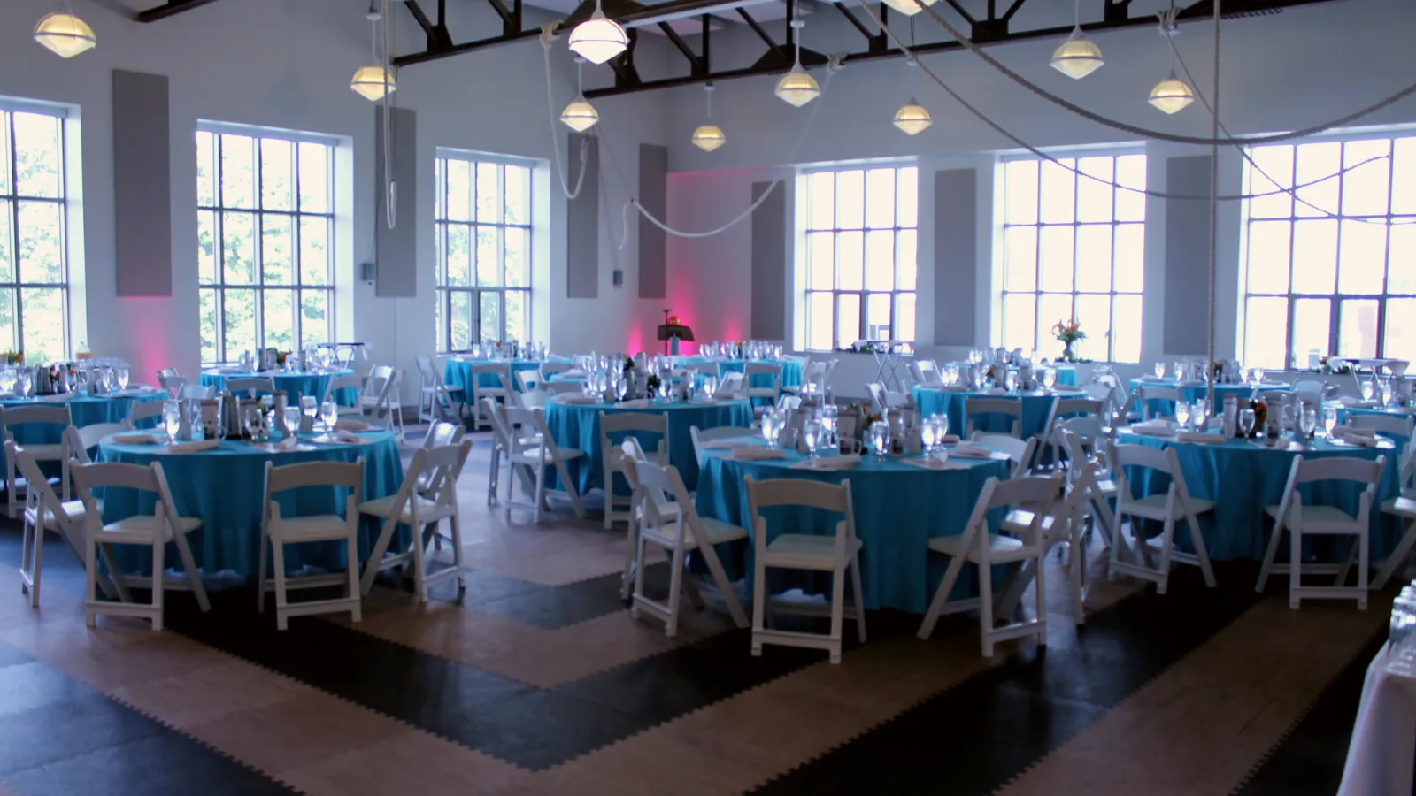 Studio 390 transformed for Alumni Brunch