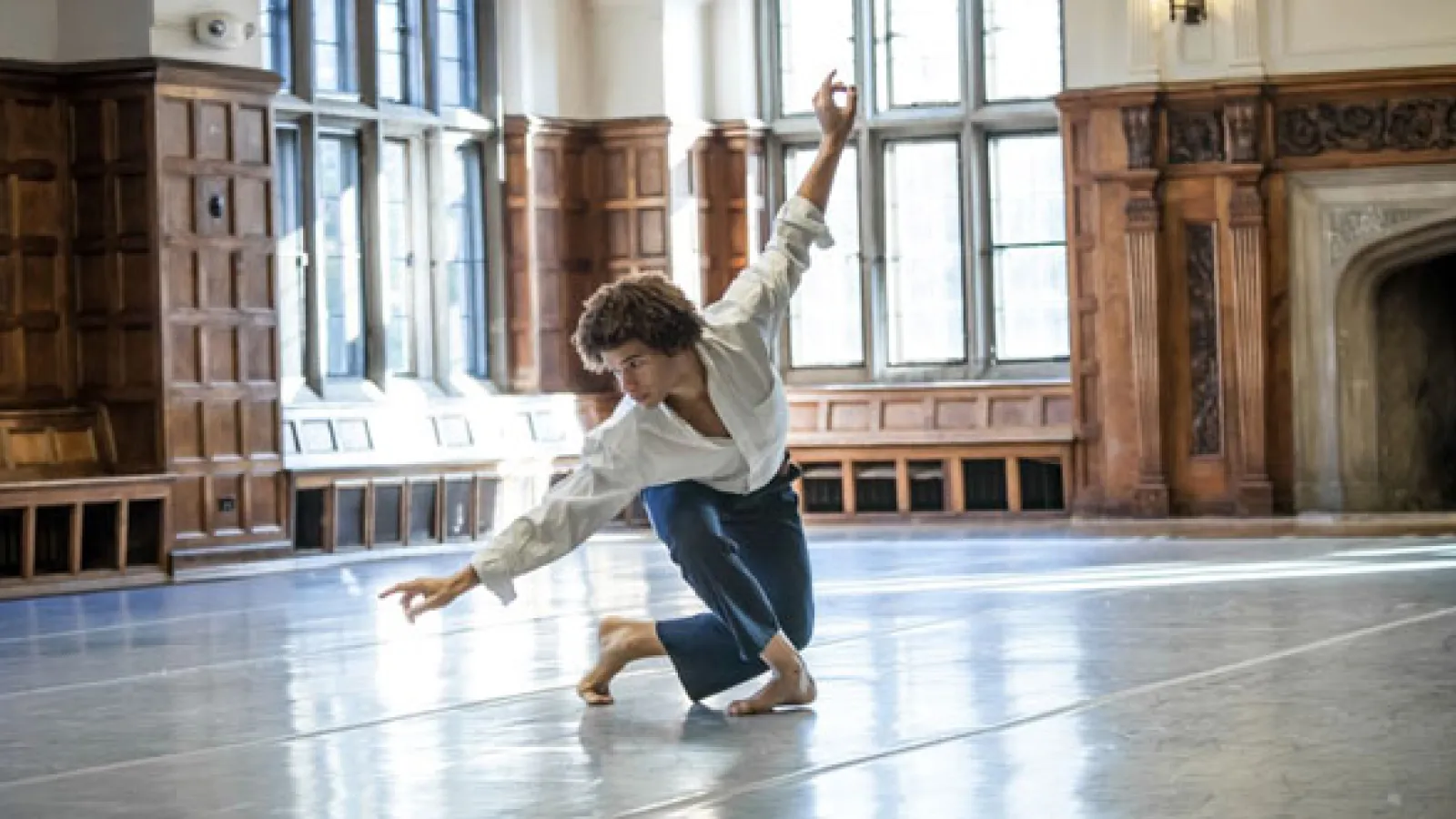 Wesley Tyree practicing for Dance Uptown.