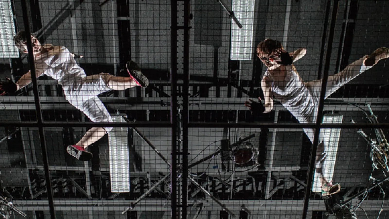 Dancers perform under David Covey's lighting system.