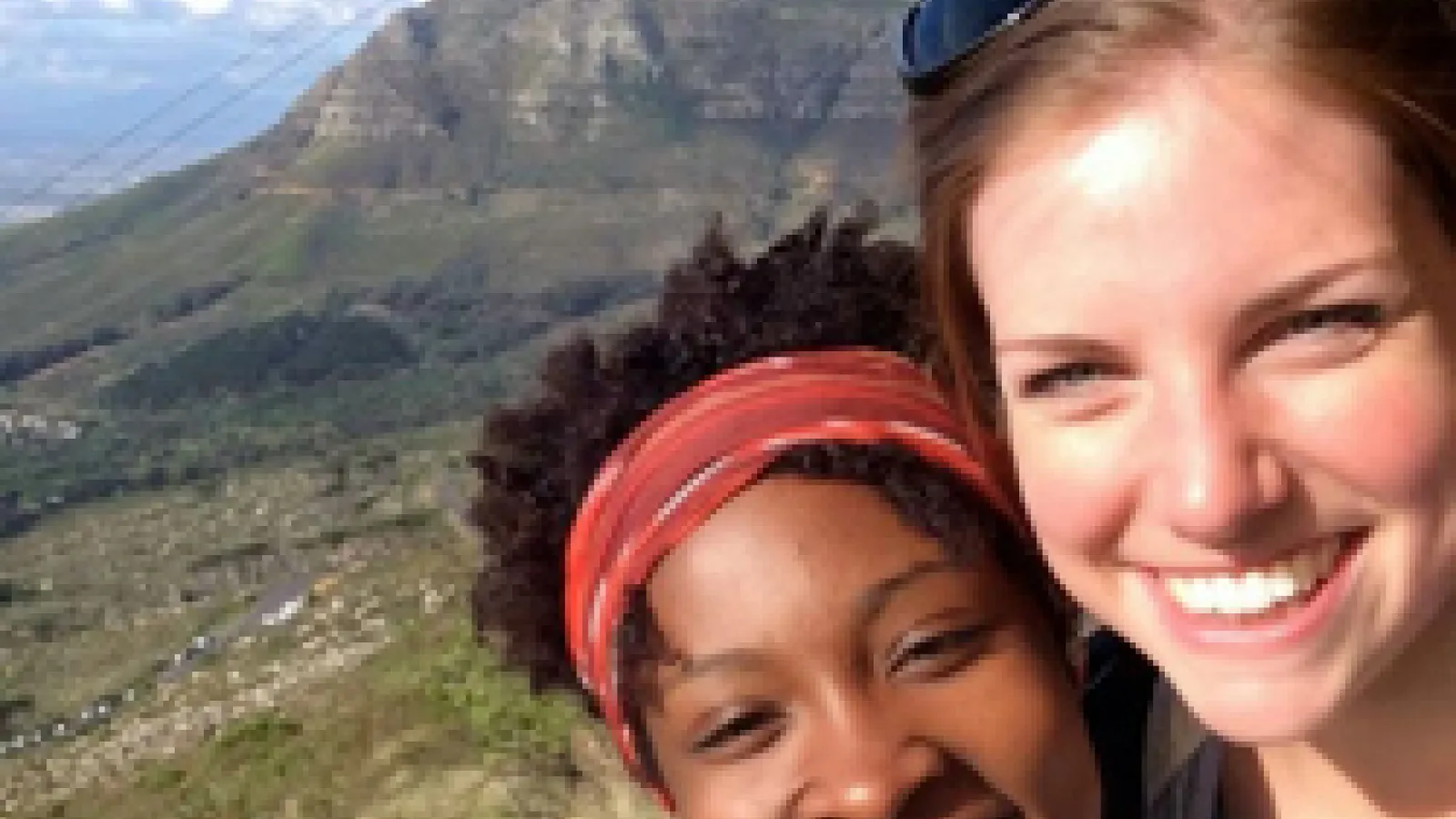 Tyisha Nedd and Theresa Niermeyer in South Africa.