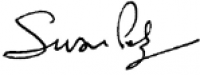 Susan Petry's signature