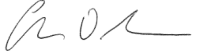 Charles O. Anderson's signature