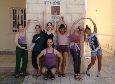 Group of students doing O-H-I-O