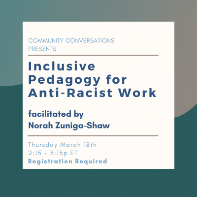 About Inclusive Pedagogy for Anti-Racist Work