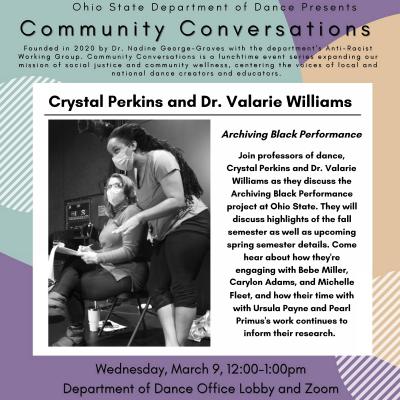 Dr. Valarie Williams and Crystal Perkins teaching