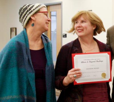 OSU Dance Chair Susan Petry and External Relations Coordinator Dori Jenks