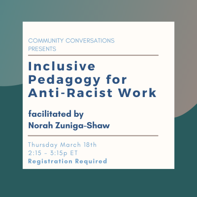 About Inclusive Pedagogy for Anti-Racist Work