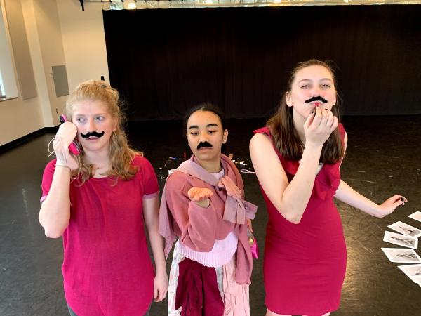 Dancers rehearsing