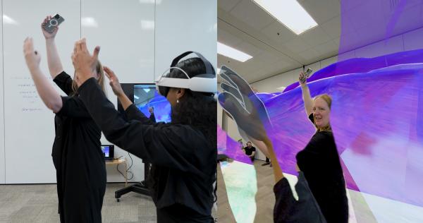 Dancers in a virtual environment