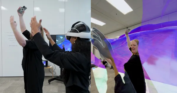 Dancers in a virtual environment