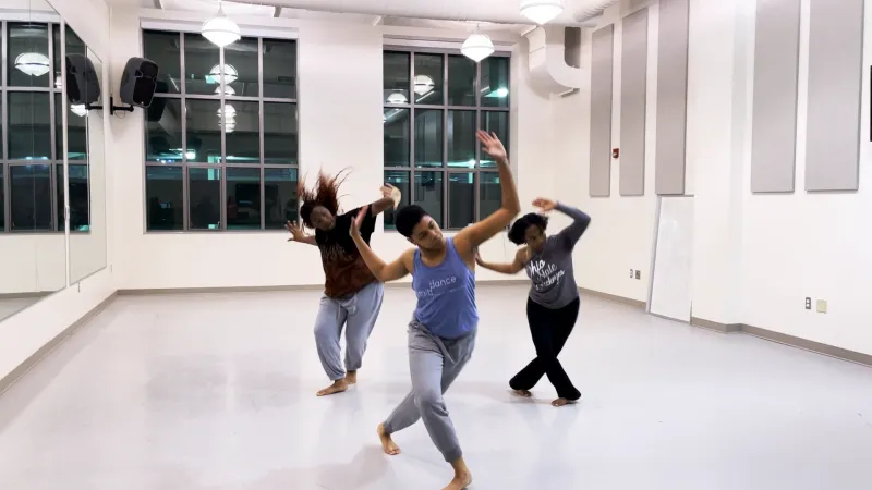 Dancers performing on a stage