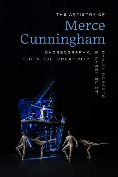 A book cover with a photo of dancers wearing white costumes on a stage