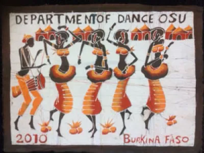 Artists redition of the Department of Dance logo for Burkina Faso, 2010.