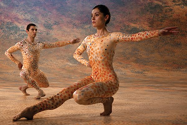 Cunningham dancers performing 