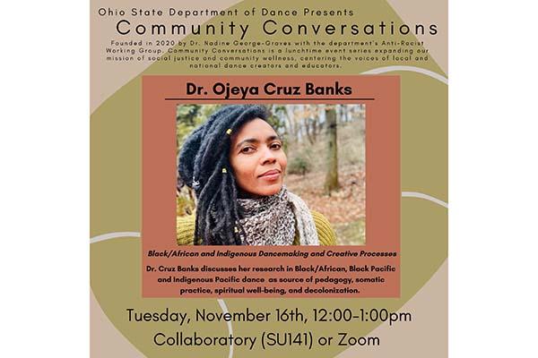 Photo of Dr. Ojeya Cruz Banks in the woods