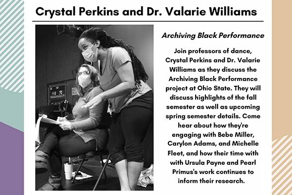 Dr. Valarie Williams and Crystal Perkins teaching
