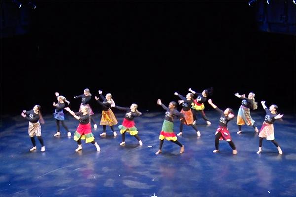 Dancers performing on a stage
