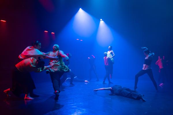 Dancers performing on a stage