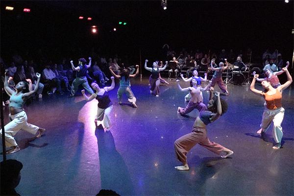 Dancers performing on a stage