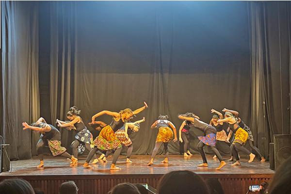 Dancers performing on a stage