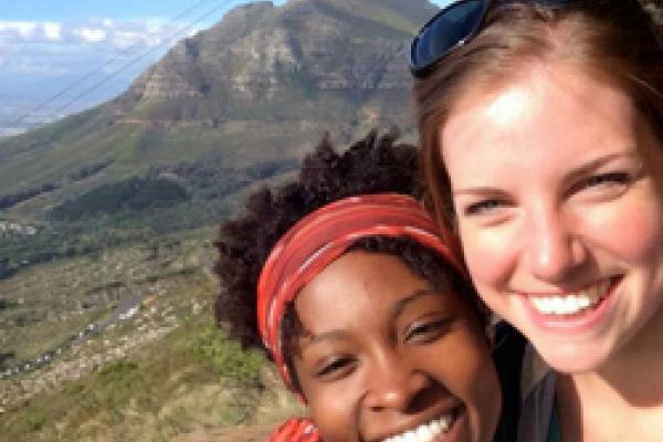 Tyisha Nedd and Theresa Niermeyer in South Africa.