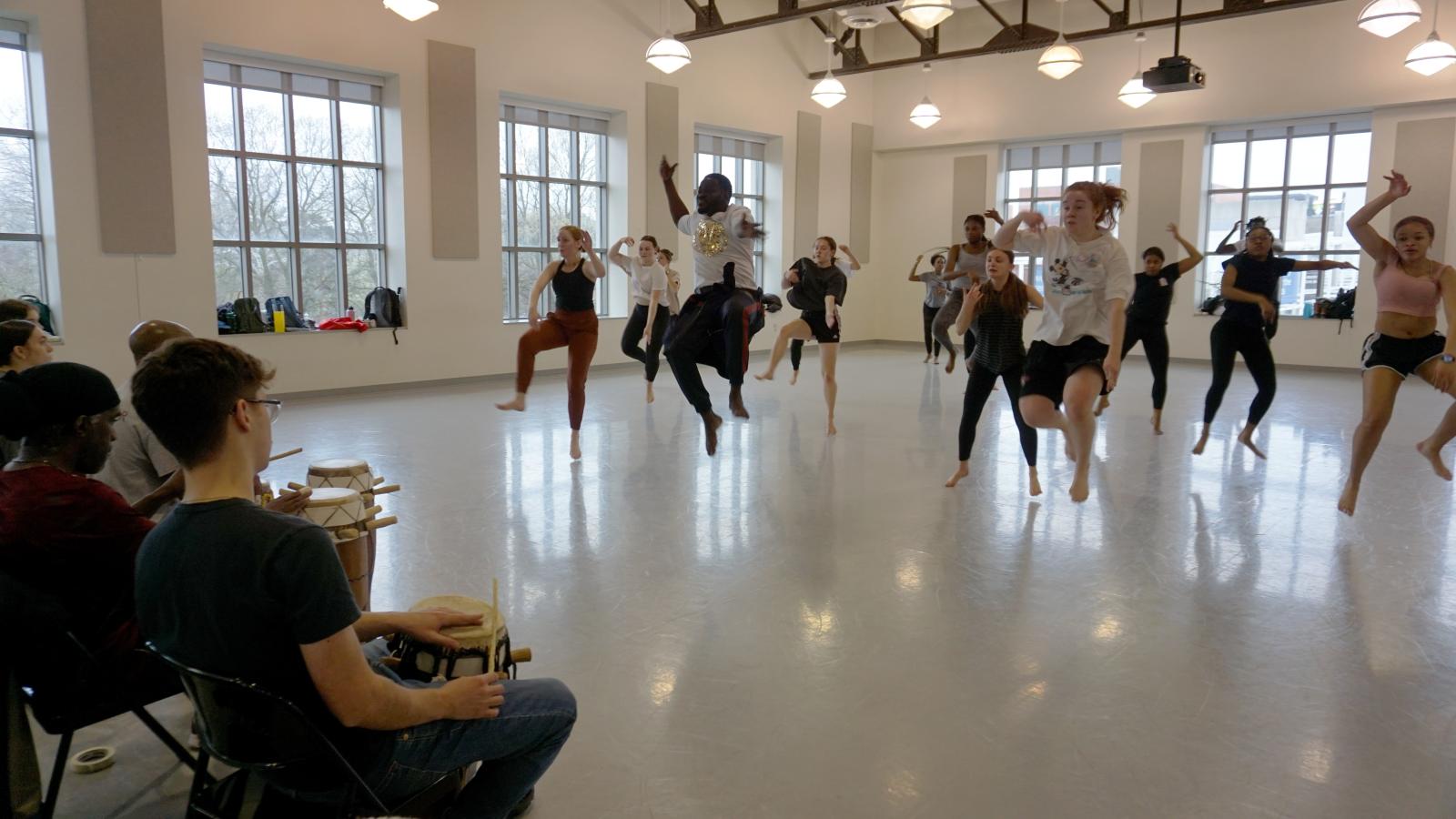 Dancers in a studio